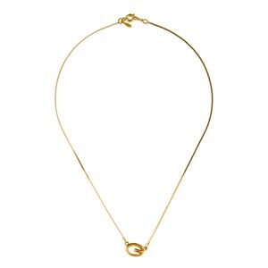 GIVENCHY Vintage oval “G” Pendant Necklace